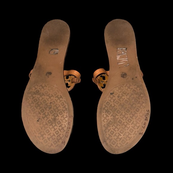 Tory Burch Gabriel Flat Thong Sandals in Royal Tan 8.5 - Picture 10 of 10